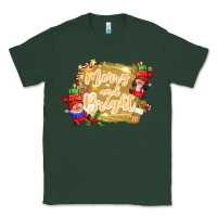 Sports Green merry and bright gnome Classic Tee - CowGirlArtShop