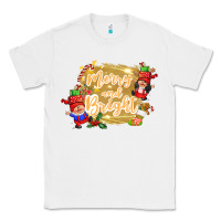 White merry and bright gnome Classic Tee - CowGirlArtShop