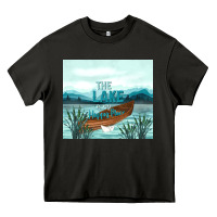 Asphalt the lake is my happy place Heavy Core Tee - TumblerDesignByShophia