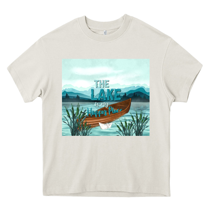 The Lake Is My Happy Place Heavy Core Tee by TumblerDesignByShophia | Teevron