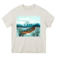 Cream the lake is my happy place Heavy Core Tee - TumblerDesignByShophia