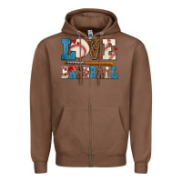 Chestnut love baseball Zipper Hoodie - AdoDesignShop