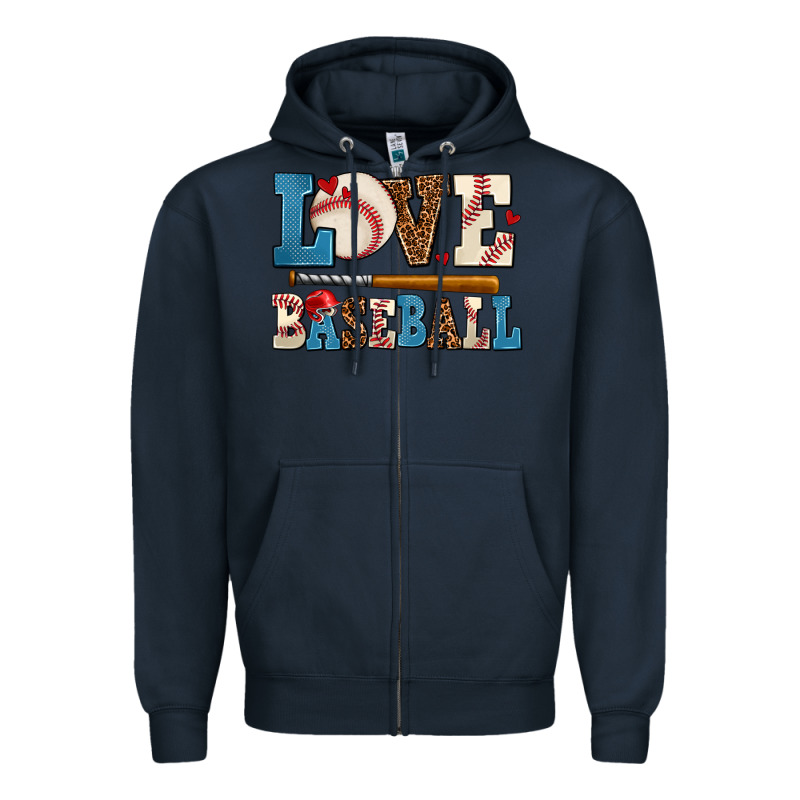 Love Baseball Zipper Hoodie by AdoDesignShop | Teevron