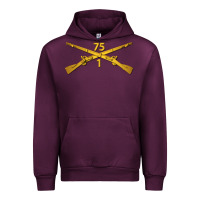 Mauve Wine 1st bn 75th infantry regiment ranger branch wo txt Urban Hoodie - maiPhamDesign