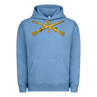 Pigment Pebble Blue 1st bn 75th infantry regiment ranger branch wo txt Urban Hoodie - maiPhamDesign