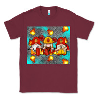 Burgundy firefighter gnomes Classic Tee - Artiststas