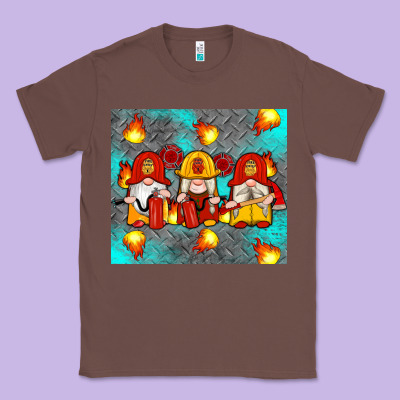 Firefighter Gnomes Classic Tee Designed By Artiststas