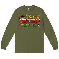 Army Green baking christmas memories Long Sleeve Tee - FaDigitalArtStudio