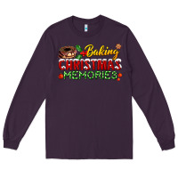 Plum baking christmas memories Long Sleeve Tee - FaDigitalArtStudio