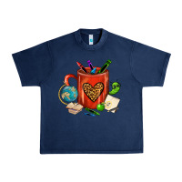 Navy teacher crayons coffee mug Urban Heavy Tee - FaDigitalArtStudio
