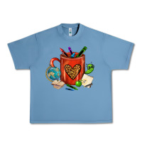 Pebble Blue teacher crayons coffee mug Urban Heavy Tee - FaDigitalArtStudio