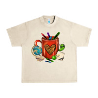 Sandshell teacher crayons coffee mug Urban Heavy Tee - FaDigitalArtStudio