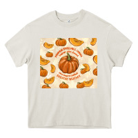 Cream pumpkin spice fall leaves Heavy Core Tee - TumblerDesignByShophia