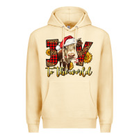 Pina Colada joy to the world christmas cow Premium Hoodie - LillyAllenDesigns