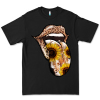 Black Leopard Sunflower Tongue Premium Tee - Jasminsmagicworld