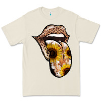 Bone Leopard Sunflower Tongue Premium Tee - Jasminsmagicworld