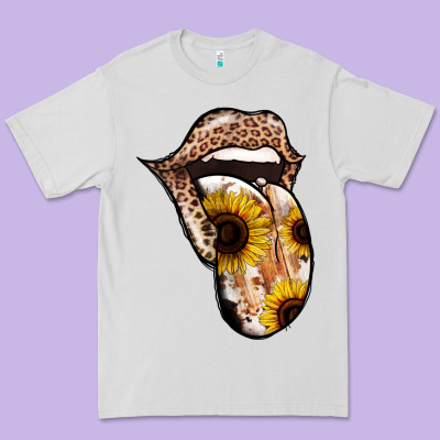 Leopard Sunflower Tongue Premium Tee Designed By Jasminsmagicworld