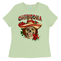 Matcha Chingona with roses Mexico Ladies Tee - HowdyJamesFarm