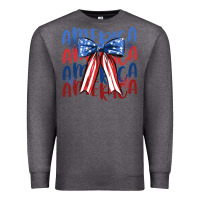 Charcoal Heather america ribbon Premium Sweatshirt - JahusDesignShop