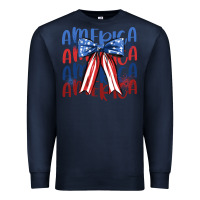 Navy america ribbon Premium Sweatshirt - JahusDesignShop