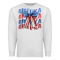 Oatmeal Heather america ribbon Premium Sweatshirt - JahusDesignShop