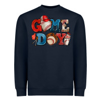 Navy game day baseball Heavyweight Sweatshirt - AdoDesignShop
