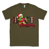 Army Green love christmas gingerbread Classic Tee - CowGirlArtShop