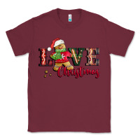 Burgundy love christmas gingerbread Classic Tee - CowGirlArtShop