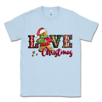 Dusty Blue love christmas gingerbread Classic Tee - CowGirlArtShop