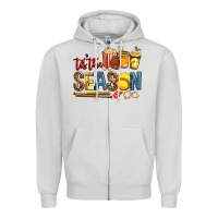 Dove Grey tis the season softball Zipper Hoodie - AdoDesignShop