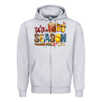 Tis The Season Softball Zipper Hoodie | Teevron