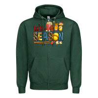 Sports Green tis the season softball Zipper Hoodie - AdoDesignShop