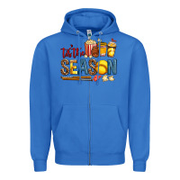 True Royal tis the season softball Zipper Hoodie - AdoDesignShop