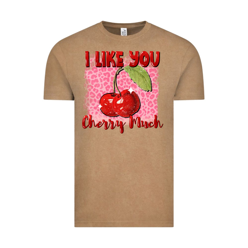 I Like You Cherry Much Valentine's Day Vintage Tee by FaDigitalArtStudio | Teevron