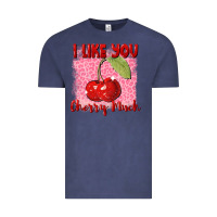 Vintage Denim I like you cherry much Valentine's Day Vintage Tee - FaDigitalArtStudio