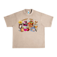 French Oak Lunch Lady Coffee Cups Urban Heavy Tee - FaDigitalArtStudio