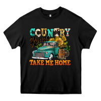 Black country roads take me home vintage truck Heavy Core Tee - Jasminsmagicworld