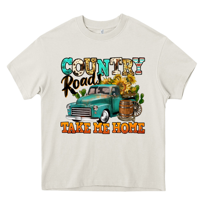 Country Roads Take Me Home Vintage Truck Heavy Core Tee by Jasminsmagicworld | Teevron