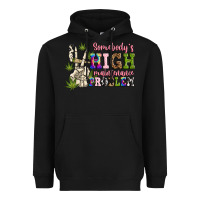 Black somebody's high maintenance  problem Heavyweight Hoodie - JahusDesignShop