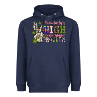 Navy somebody's high maintenance  problem Heavyweight Hoodie - JahusDesignShop