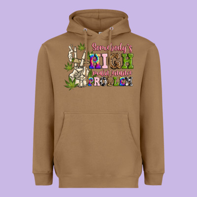 Somebody's High Maintenance  Problem Heavyweight Hoodie Designed By Jahusdesignshop
