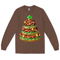 Chestnut chocolate christmas cookie cake Long Sleeve Tee - FaDigitalArtStudio
