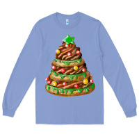 Colony Blue chocolate christmas cookie cake Long Sleeve Tee - FaDigitalArtStudio