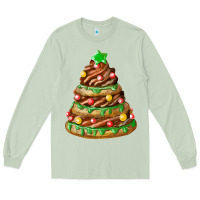 Matcha chocolate christmas cookie cake Long Sleeve Tee - FaDigitalArtStudio