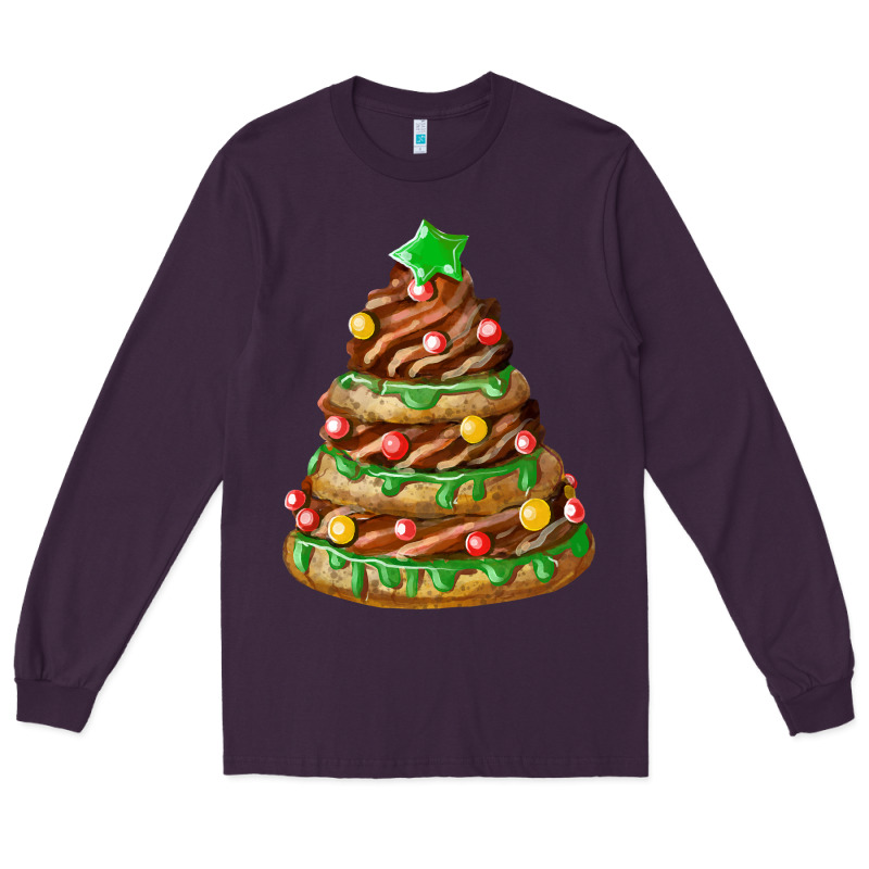 Chocolate Christmas Cookie Cake Long Sleeve Tee by FaDigitalArtStudio | Teevron