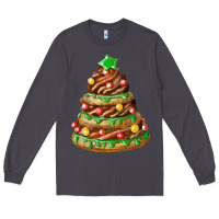Smoke chocolate christmas cookie cake Long Sleeve Tee - FaDigitalArtStudio