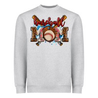 Heather Grey baseball mom Heavyweight Sweatshirt - AdoDesignShop