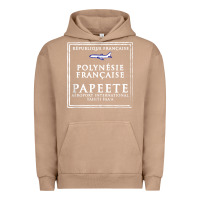 Pigment Burro papeete tahiti passport stamp vacation travel t shirt Urban Hoodie - maiPhamDesign