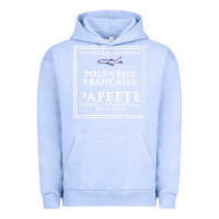 Pigment Grape Ice papeete tahiti passport stamp vacation travel t shirt Urban Hoodie - maiPhamDesign