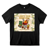 Black i can't talk right now Heavy Core Tee - TumblerDesignByShophia